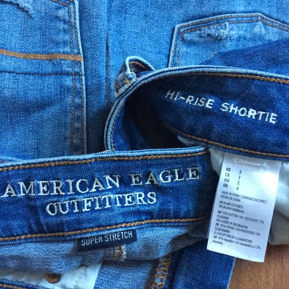 Mixed Brand lot of 4 denim summer shorts size 2 - Picture 15 of 16